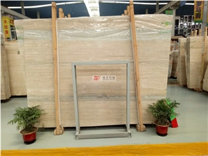 Italian Silver Grey / Blue 1.8cm Travertine Slabs