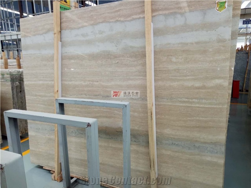 Italian Silver Grey / Blue 1.8cm Travertine Slabs
