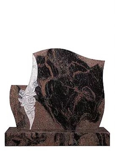 Fancy Brown Granite Custome Memorial