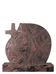 Fancy Brown Granite Custome Memorial