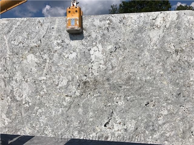 Andino White Granite & River Bordeaux Exotic Granite
