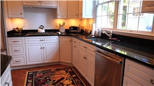 Jet Black Granite Kitchen Countertop