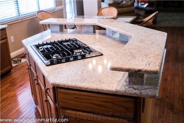 Raised Bar Millenium Cream Granite Traditional-Kitchen Countertop