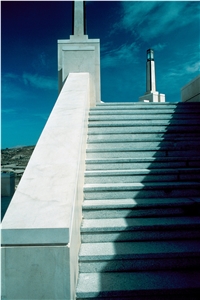 Capri Perla and Grey Limestone Stairs