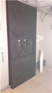 Pierre De Soignies Water Jet Cutting Sign