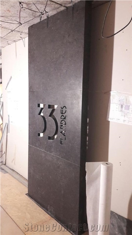 Pierre De Soignies Water Jet Cutting Sign