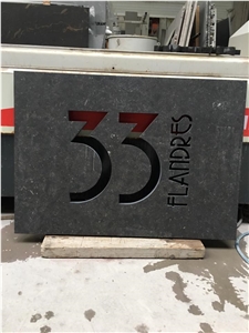 Pierre De Soignies Water Jet Cutting Sign