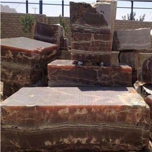 Iran Brown Onyx Blocks