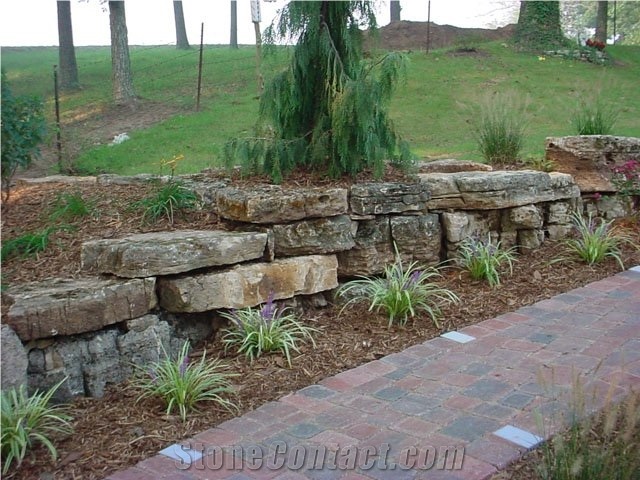 Sandstone Blocks Garden Design