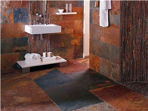 Brazilian Rust Slate Wall and Floor Tiles Brazilian Rust Slate Wall and Floor Tiles