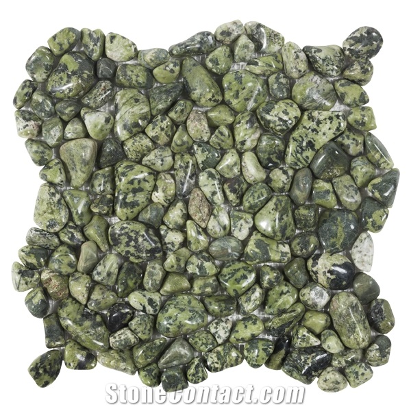 Malla Carnaval 30x30 cm Green Pebble Mosaic on Mesh Tiles