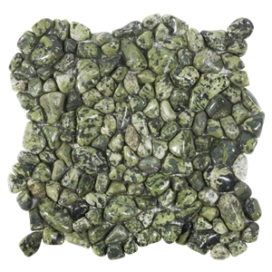 Malla Carnaval 30x30 cm Green Pebble Mosaic on Mesh Tiles