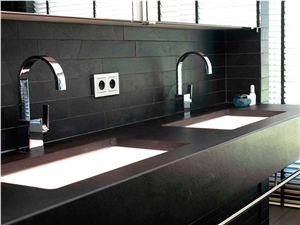 Preta Ardosia Black Slate Slabs, Tiles