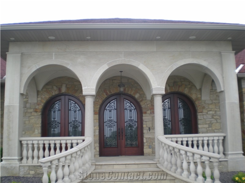 Aux Vases Buff Stone Arches & Porte Cocheres