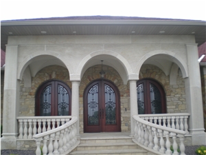 Aux Vases Buff Stone Arches & Porte Cocheres