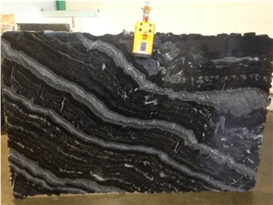 Black Agatha 3cm Slabs, Agata Granite
