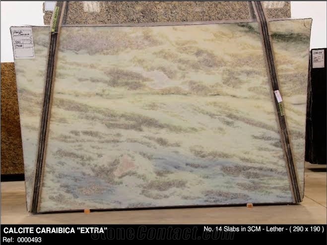 Calcite Caraibica 3cm Leathered Slabs