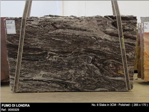 Fumo Di Londra Granite 3cm Slabs, Polished Finish
