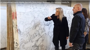 White Arabesque Marble Slabs