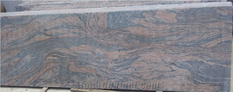Red Multicolour Granite Block