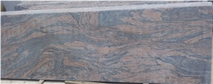 Red Multicolour Granite Block