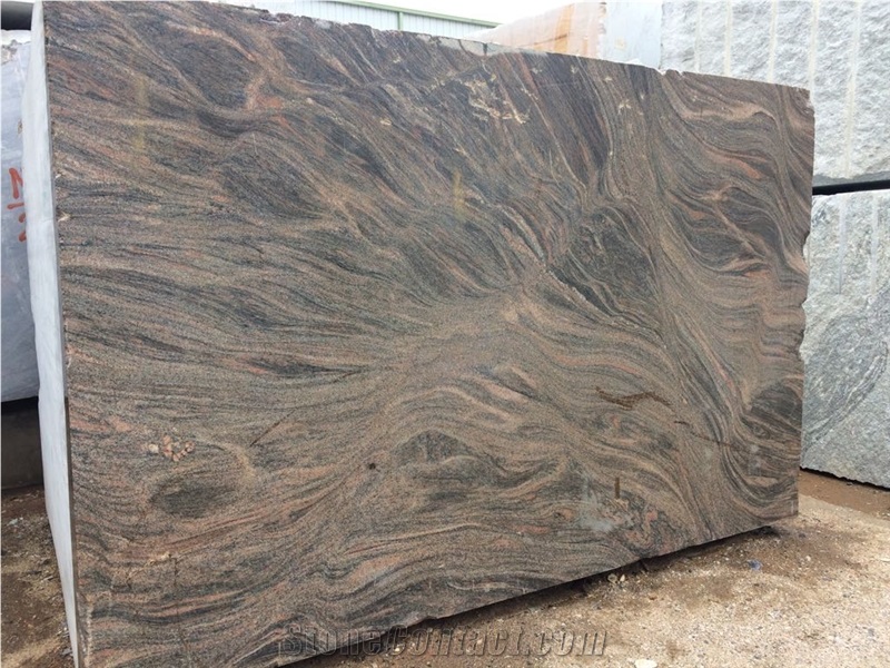 Red Multicolour Granite Block