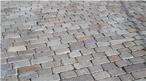 Binders/Paving Blocks, Porfido Sarentino Grigio Cobble Stones