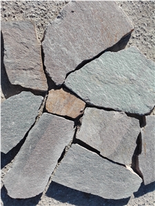 Porfido Irregular Flagstone Slabs, Pavers, Wall Covering