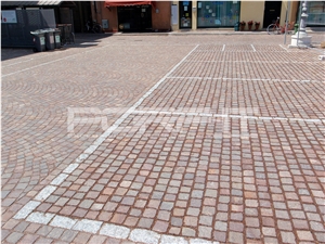 Porfido Trentino Cubes, Driveway Paving Stone