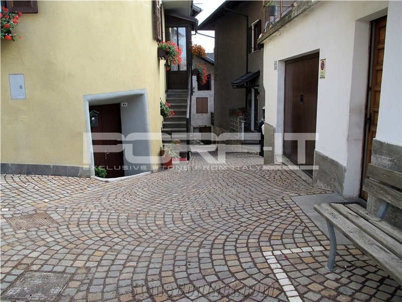 Porfido Trentino Cubes, Driveway Paving Stone