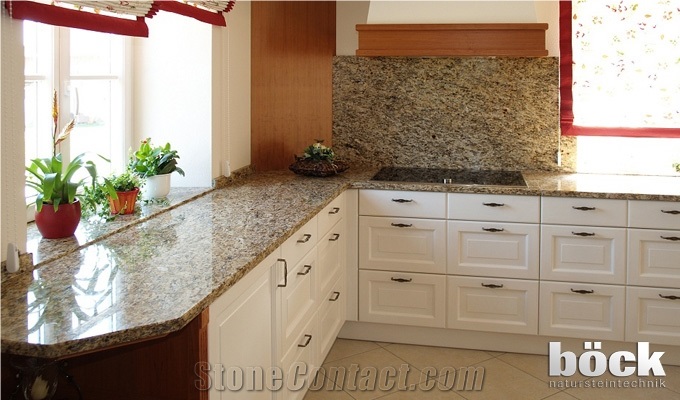 Giallo Vitoria Granite Kitchen Bench Top