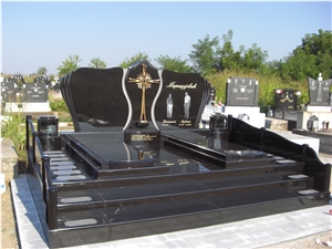 Absolute Black Granite Crypt, Memorial Monuments