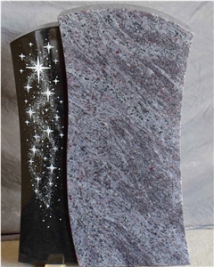 Bahama Blue Granite Gravestone