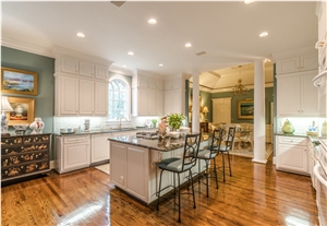 Labradorite Madagascar Granite Kitchen Perimeter Countertops, Island Tops
