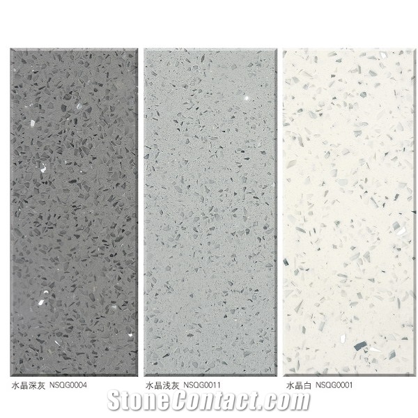 Quartz Stone Wall Tiles , Decoration Quartz Wall Panels