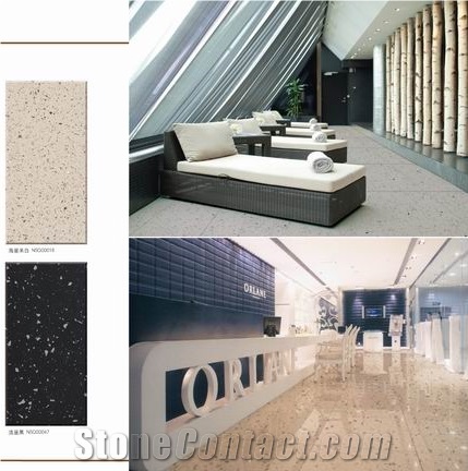 Quartz Stone Wall Tiles , Decoration Quartz Wall Panels