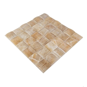 Honey Onyx Polished 3d Pyramid Mosaic 5 X 5 cm Honey Onyx Polished 3d Pyramid Mosaic 5 X 5 cm