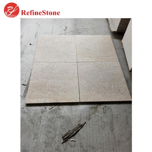 G682 Beige Granite Tiles,Cheap Flamed Chinese Yellow Granite for Project Slabs