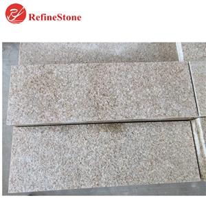 G682 Beige Granite Tiles,Cheap Flamed Chinese Yellow Granite for Project Slabs