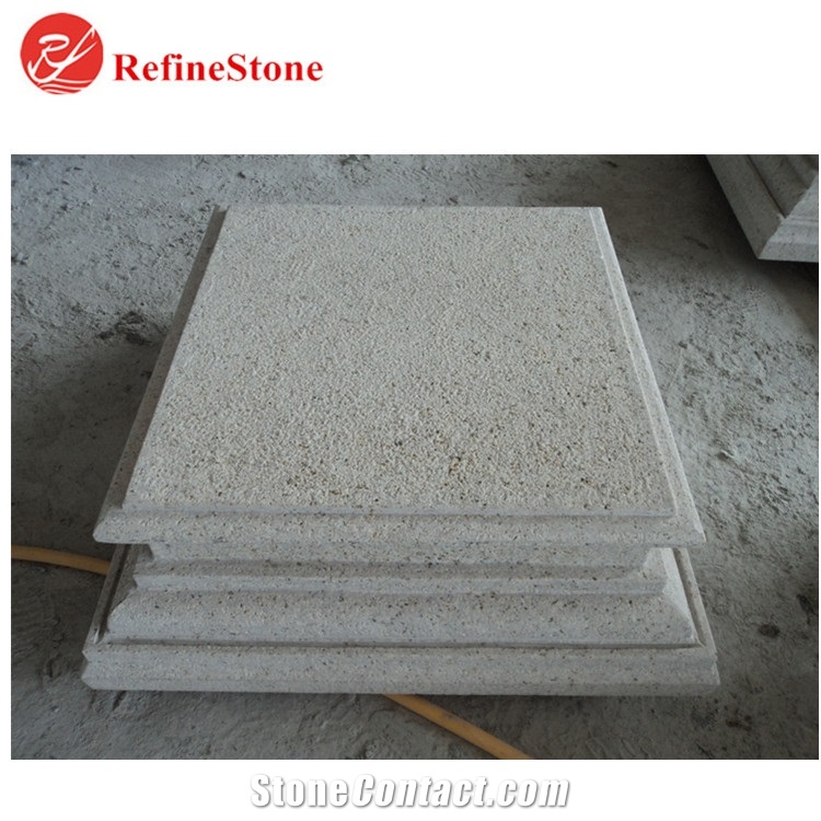 G682 Beige Granite Tiles,Cheap Flamed Chinese Yellow Granite for Project Slabs