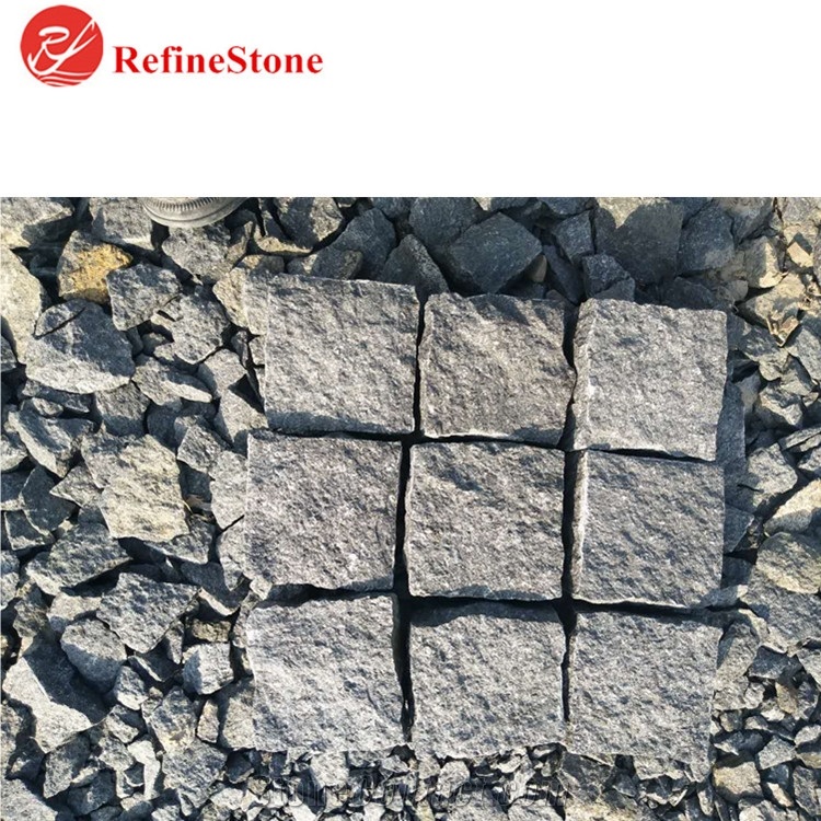 G684 Nature Split Dark Grey Paved Tiles,Cheap Flamed