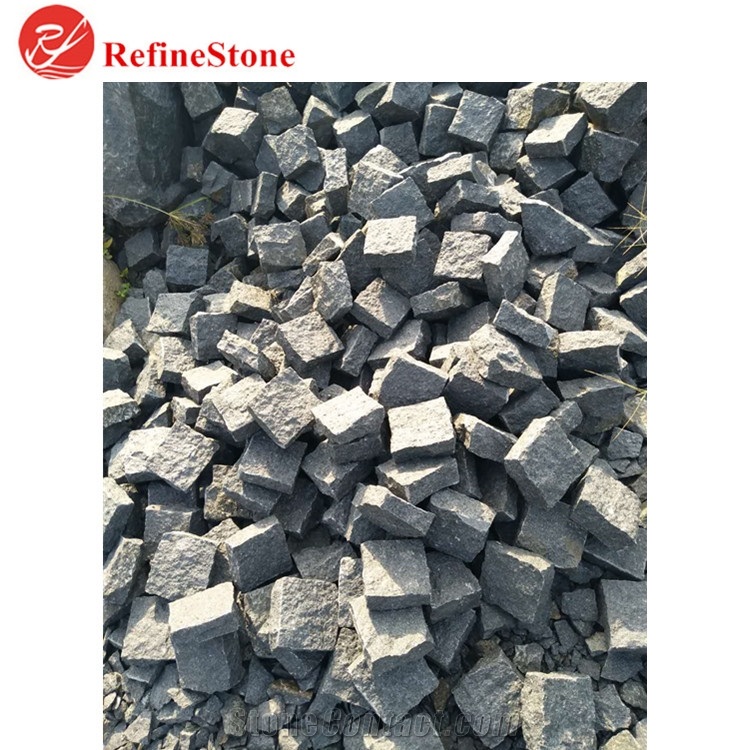 G684 Nature Split Dark Grey Paved Tiles,Cheap Flamed