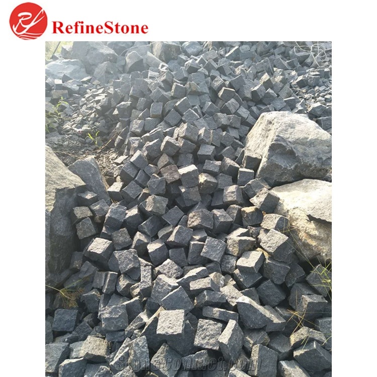 G684 Nature Split Dark Grey Paved Tiles,Cheap Flamed