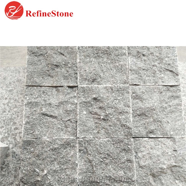 G684 Nature Split Dark Grey Paved Tiles,Cheap Flamed