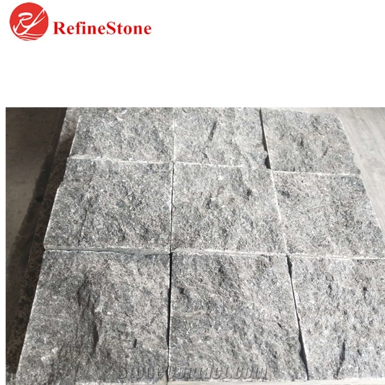 G684 Nature Split Dark Grey Paved Tiles,Cheap Flamed