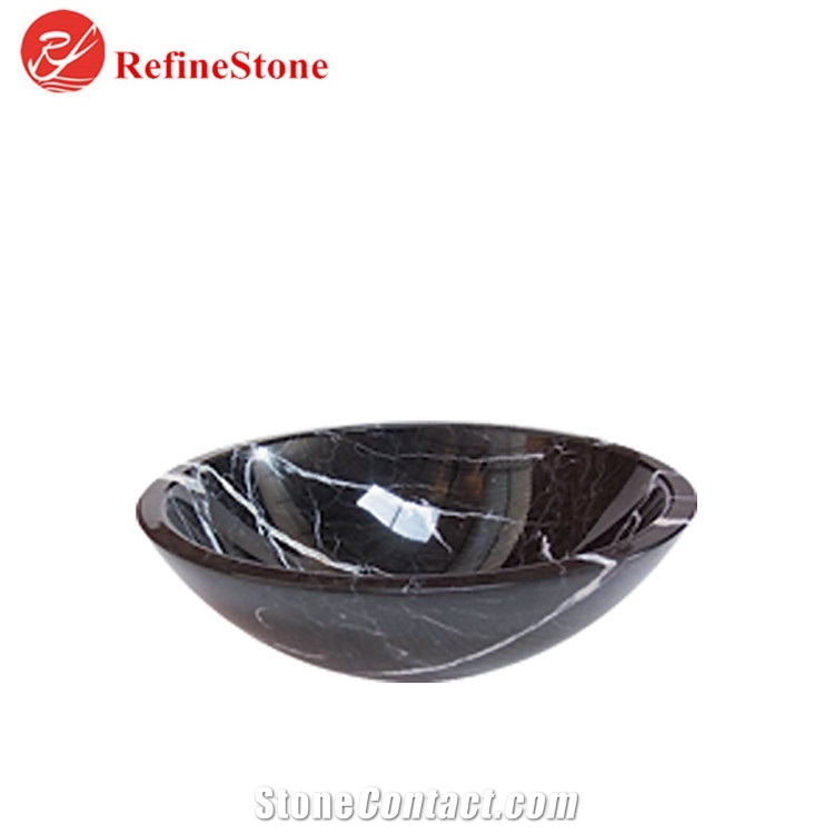 Grey Marble Wash Sink On Countertop,Bathroom Marble Wash