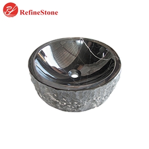 Grey Marble Wash Sink On Countertop,Bathroom Marble Wash