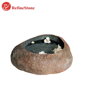 Natural River Stone Basin On Vanity Top,Bathroom Wash
