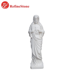 Natural Stone Saint Jesus Statue, Outdoor Christ Human