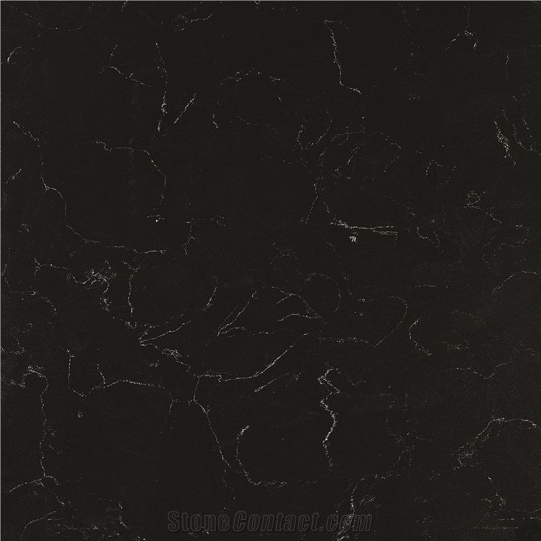 Black Quartz,Polished Slabs&Tiles for Covering,Skirting,Natural Building Stone Decoration,Interior Hotel,Bathroom,Kitchentop